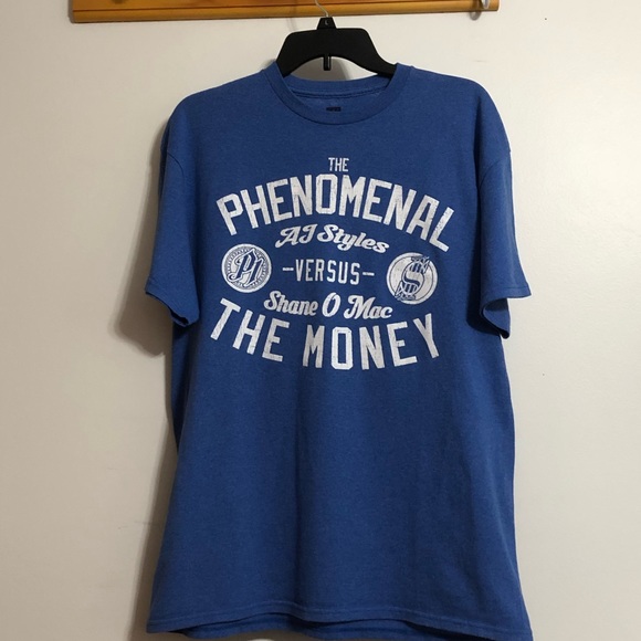 WWE licensed WrestleMania 33 T-shirt- “AJ Styles vs Shane O Mac” - Large - Picture 8 of 10